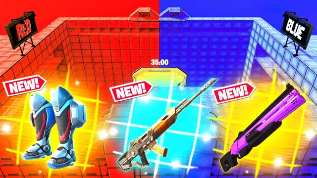 RVB RED VS BLUE UNC FORTNITE — Fortnite Creative map cover art