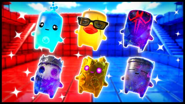 BLUE VS RED CRAZY FOCUS 🔵🔴 — Fortnite Creative map cover art