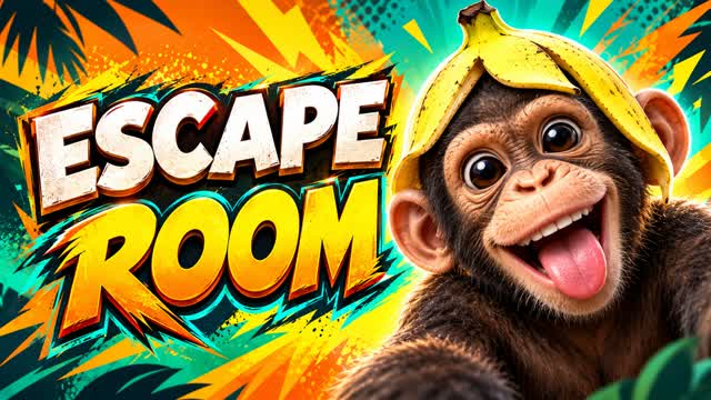[50🔥] ESCAPE ROOM MONKEY GAME! — Fortnite Creative map cover art