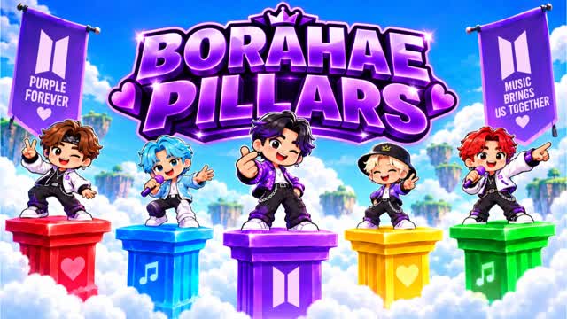 BORAHAE PILLARS 💜 — Fortnite Creative map cover art