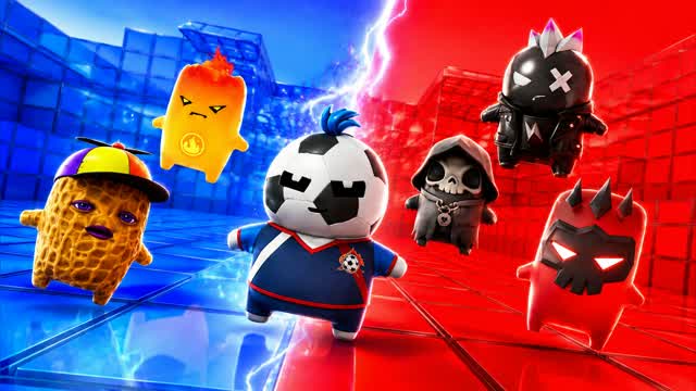BLUE VS RED TURBO FIGHT 🔵🔴 — Fortnite Creative map cover art