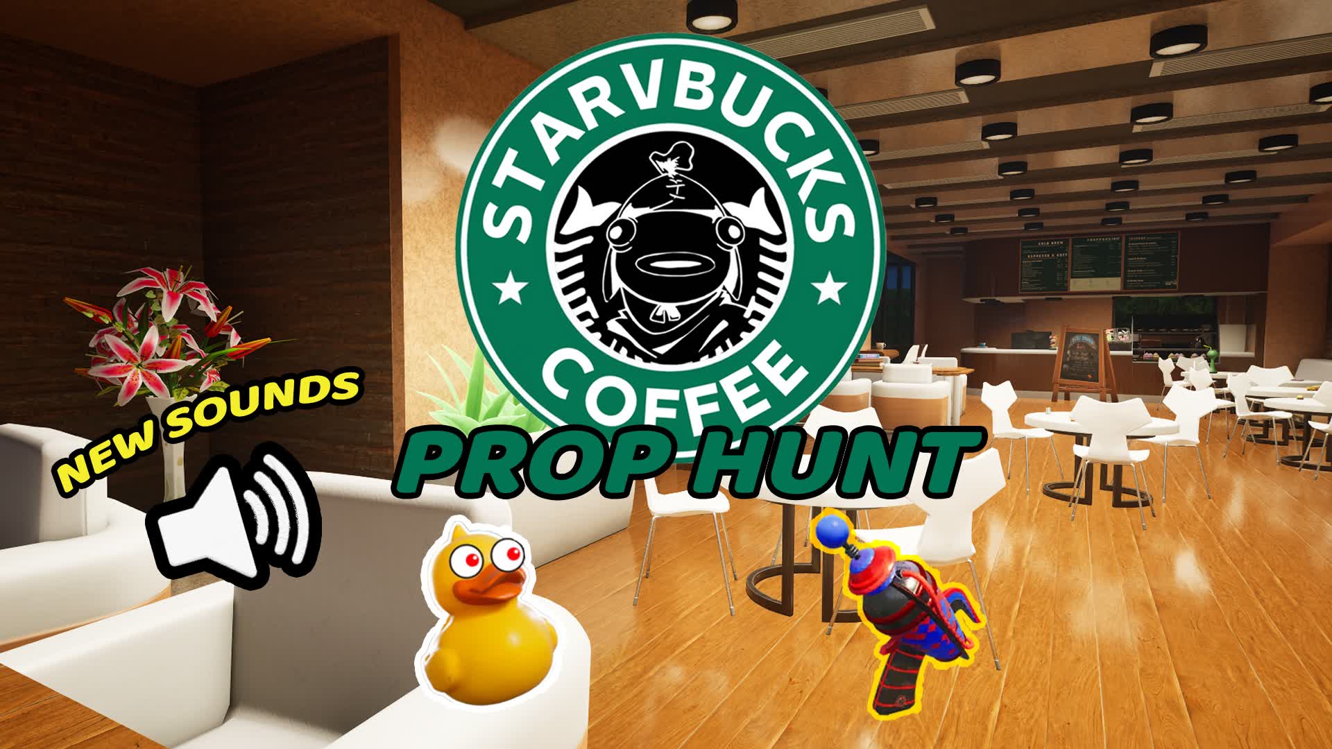 STARVBUCKS PROP HUNT ☕ — Fortnite Creative map