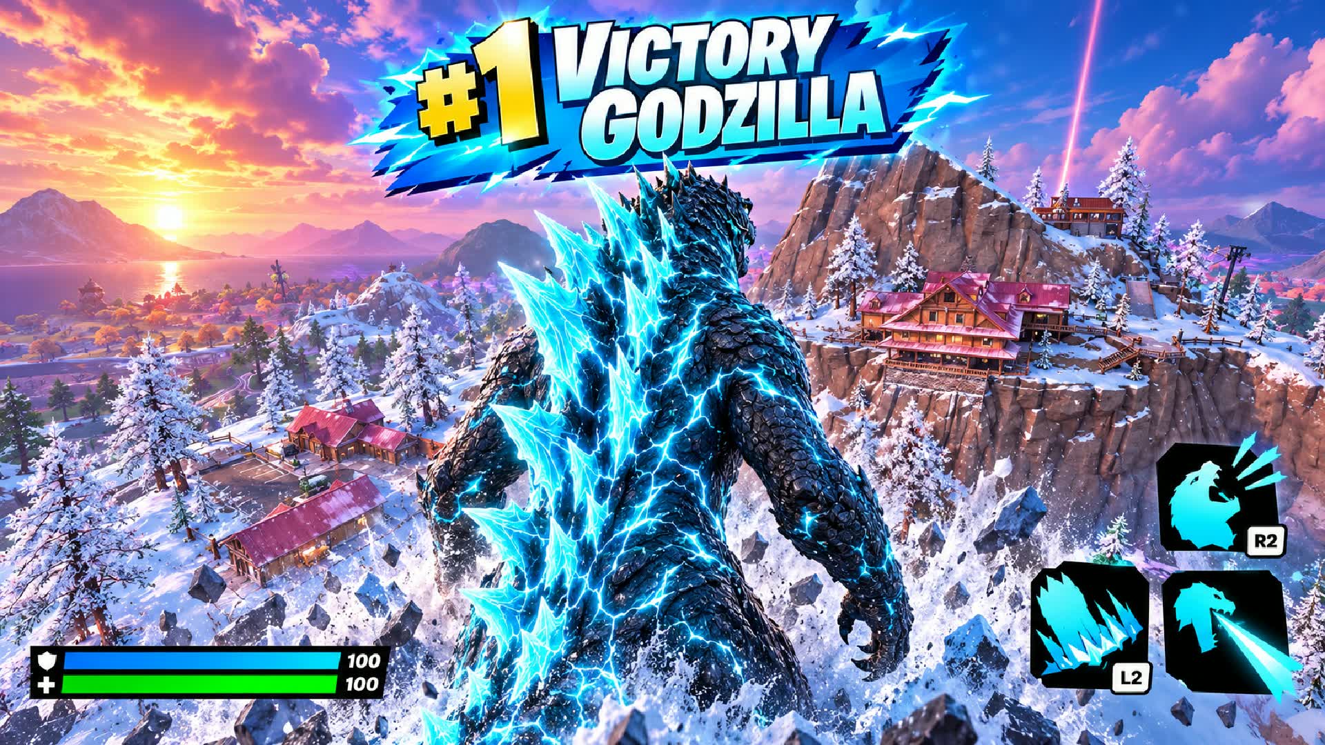 GODZILLA SUPER BRAINROT BATTLE CITY — Fortnite Creative map