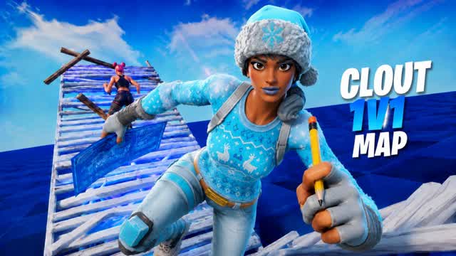 Clout 1v1 Build Fights (200 Pumps) — Fortnite Creative map cover art