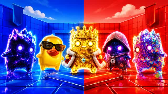 RED VS BLUE HYPER RAID 🔴🔵 — Fortnite Creative map cover art