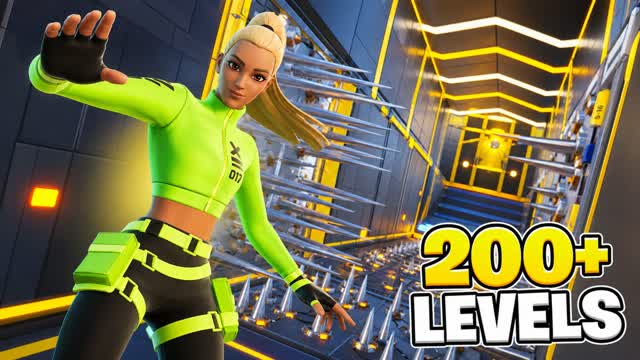 ULTIMATE DEATHRUN 200+ LEVELS — Fortnite Creative map cover art