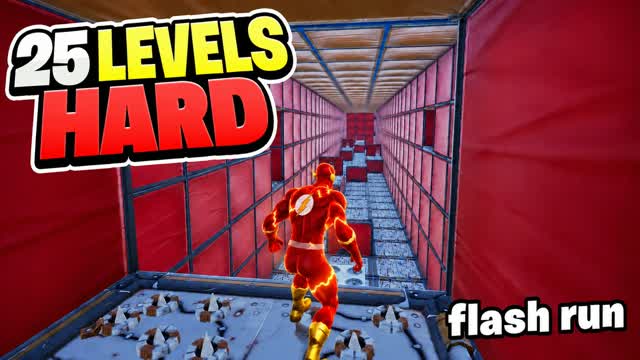 FLASH RUN HARD PARKOUR — Fortnite Creative map