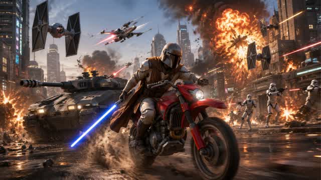 STAR WARS CITY DRIVE 🌆 OPEN WORLD — Fortnite Creative map