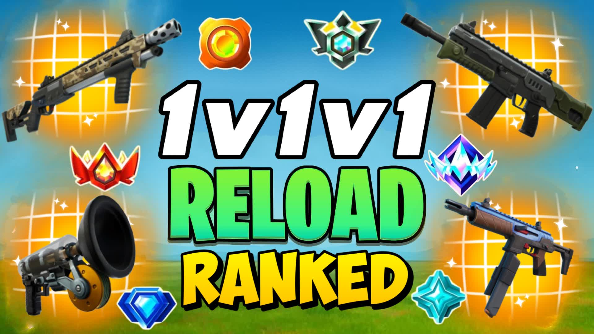 1v1v1 Reload Ranked Pvp 1v1 Free for All — Fortnite Creative map