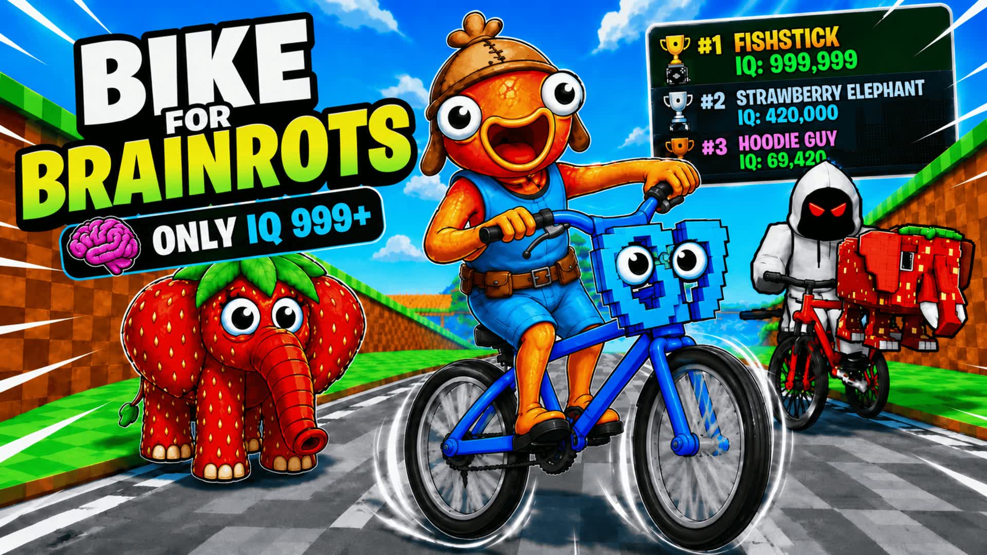 BIKE FOR BRAINROTS [PARKOUR] — Fortnite Creative map