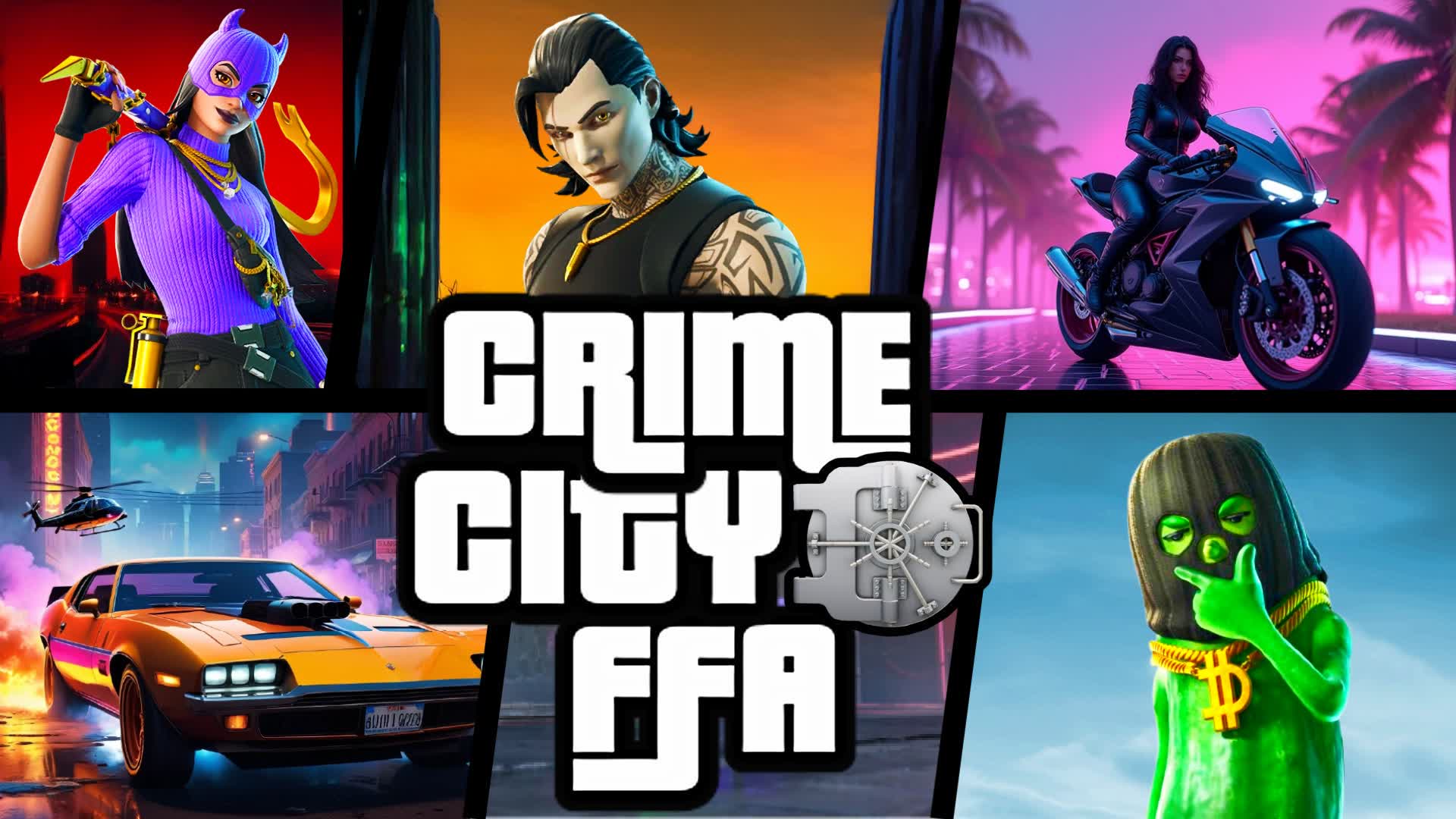 CRIME CITY DRIVE 6 — Fortnite Creative map