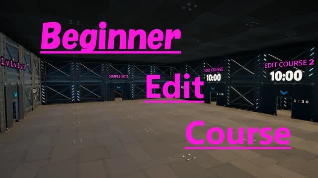 Beginner Edit Course — Fortnite Creative map cover art