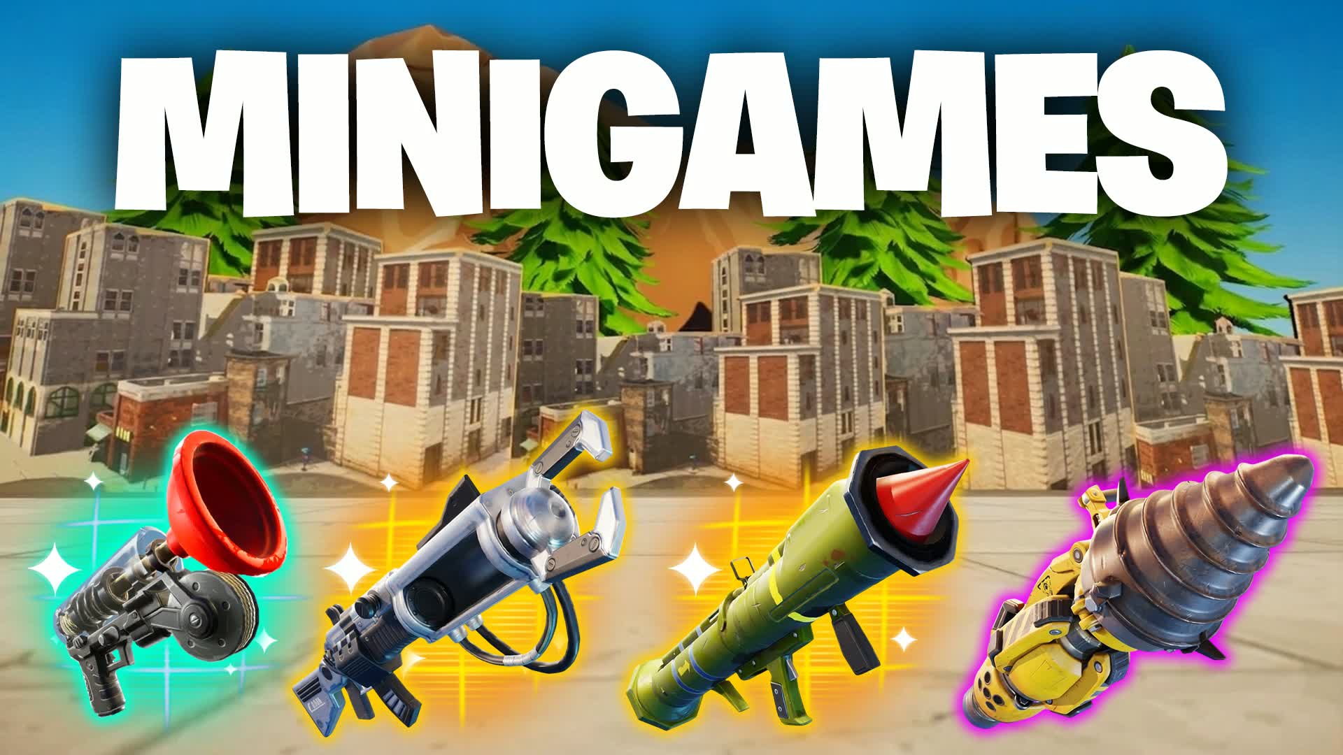 TILTED TOWERS MINIGAMES - TYRUX7 — Fortnite Creative map