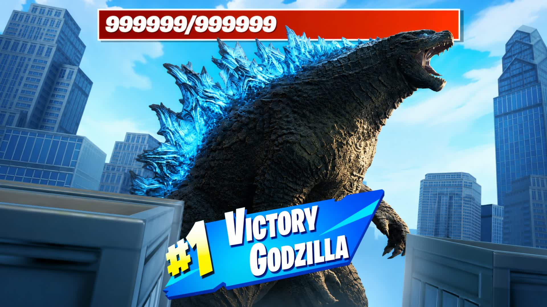 GODZILLA BOSS FIGHT EVENT [SURVIVAL] — Fortnite Creative map
