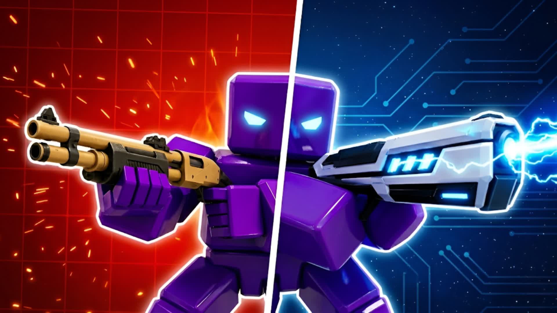 RIVALS RED VS BLUE 🔴🔵 ALL WEAPONS ⚔️ — Fortnite Creative map