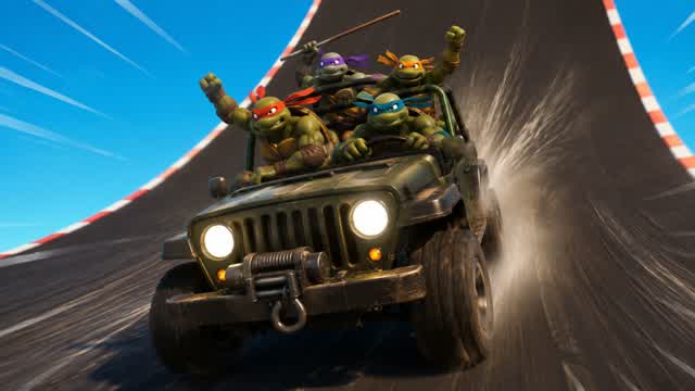 TMNT - MEGA RAMP FUN — Fortnite Creative map