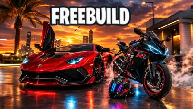FREE BUILD DRIVE UP 🏜️ — Fortnite Creative map