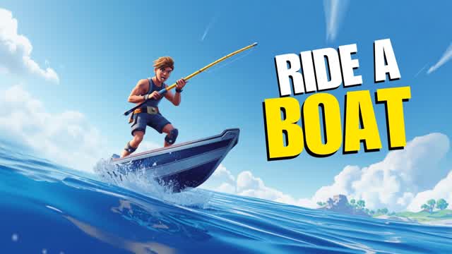 Ride a boat — Fortnite Creative map