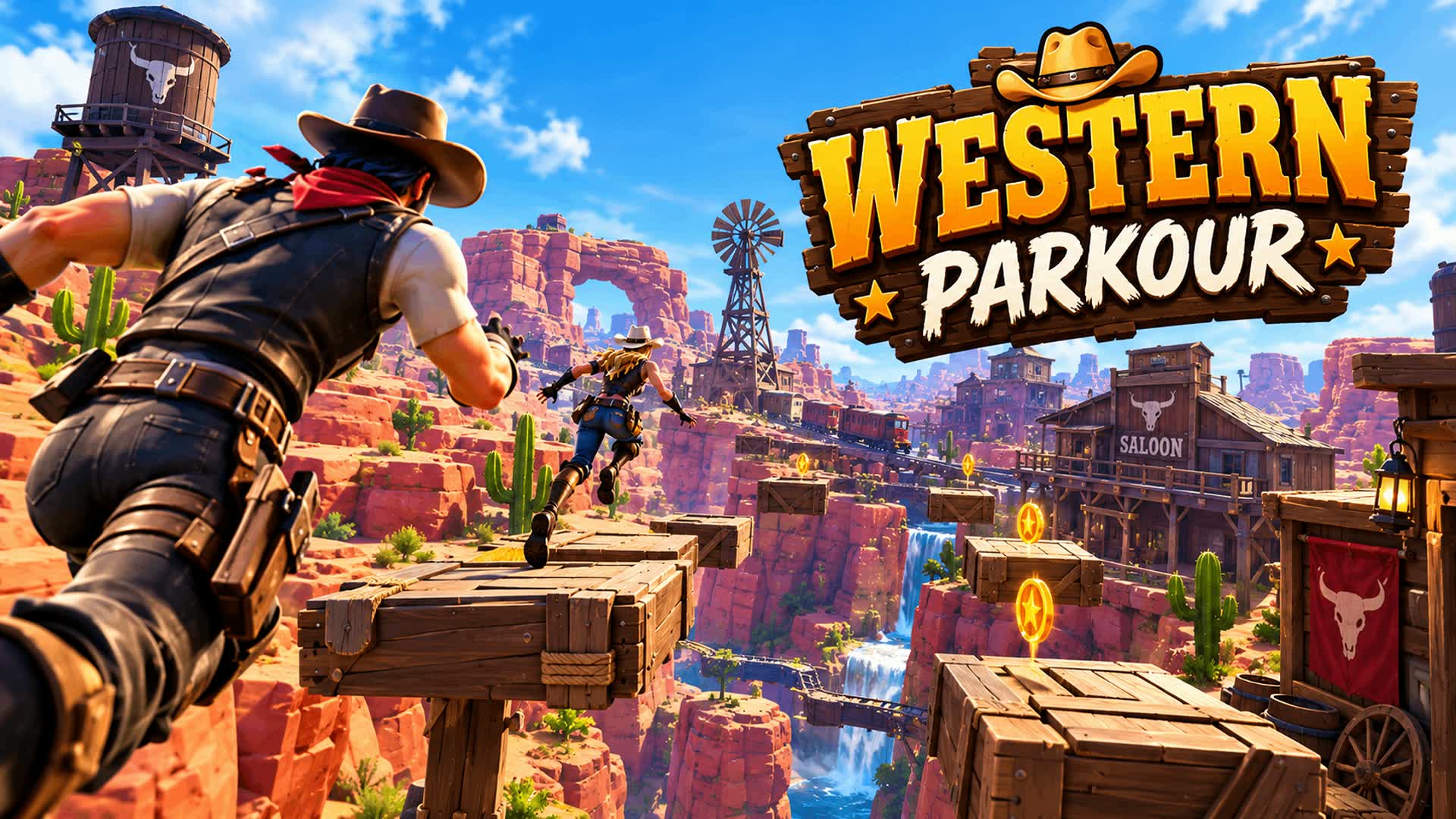 Western Parkour! — Fortnite Creative map