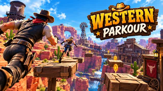 Western Parkour! — Fortnite Creative map cover art