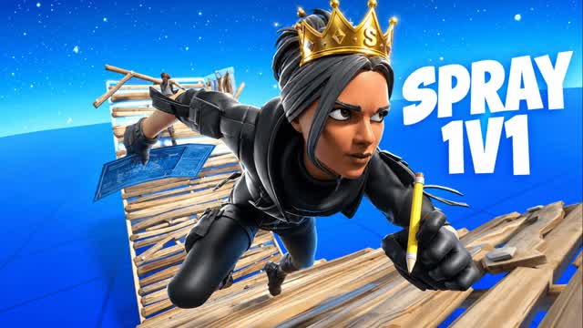 Spray 1v1 Build Fights (200 Pumps) — Fortnite Creative map