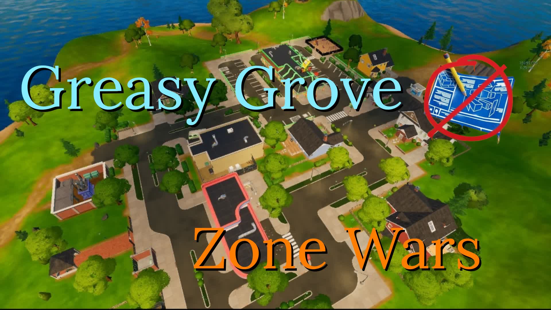 Greasy Grove Zero Build Zone Wars — Fortnite Creative map