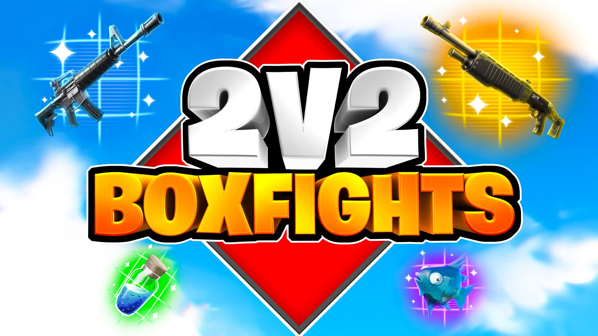 2v2 BOXFIGHTS 📦 — Fortnite Creative map