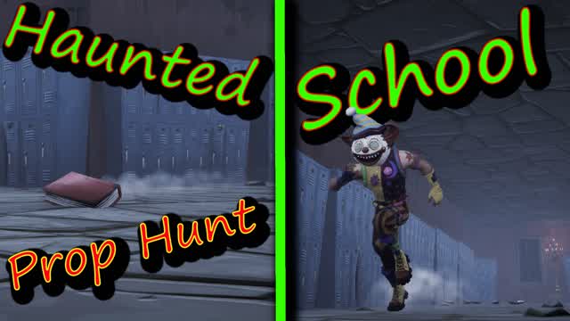 Haunted School Prop Hunt — Fortnite Creative map cover art
