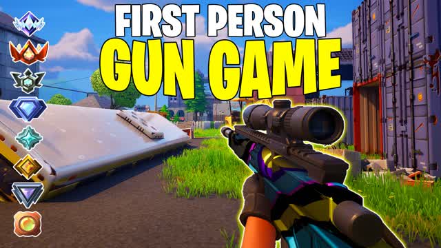 WINTER FPS GUN GAME ONE SHOT (ALL CARS) — Fortnite Creative map cover art