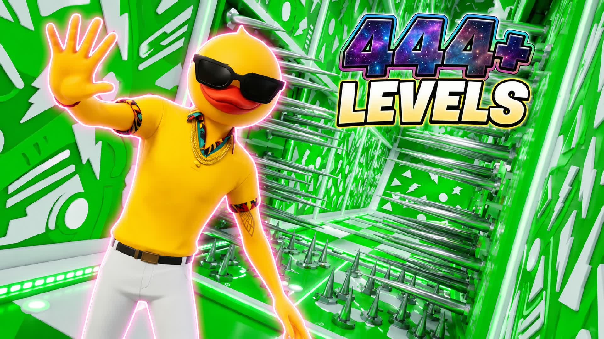 ⭐EASY PARKOUR 111+ LEVELS⭐ — Fortnite Creative map
