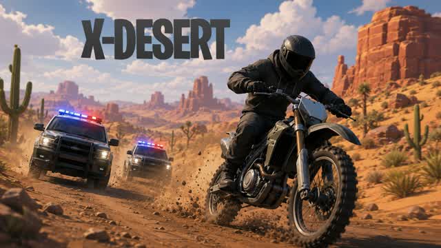 🏜️ X-DESERT 🌵 — Fortnite Creative map cover art