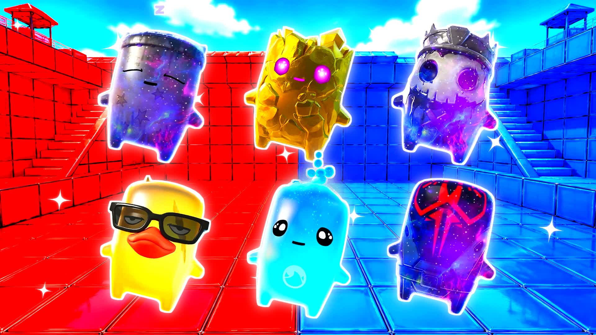 RED VS BLUE MERCURY LEAP 🔴🔵 — Fortnite Creative map