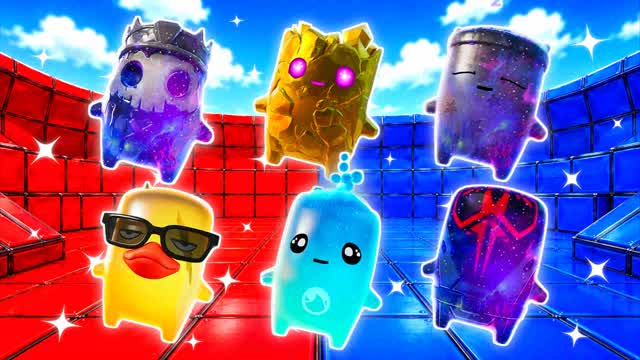 RED VS BLUE DOUBLE VISION 🔴🔵 — Fortnite Creative map cover art
