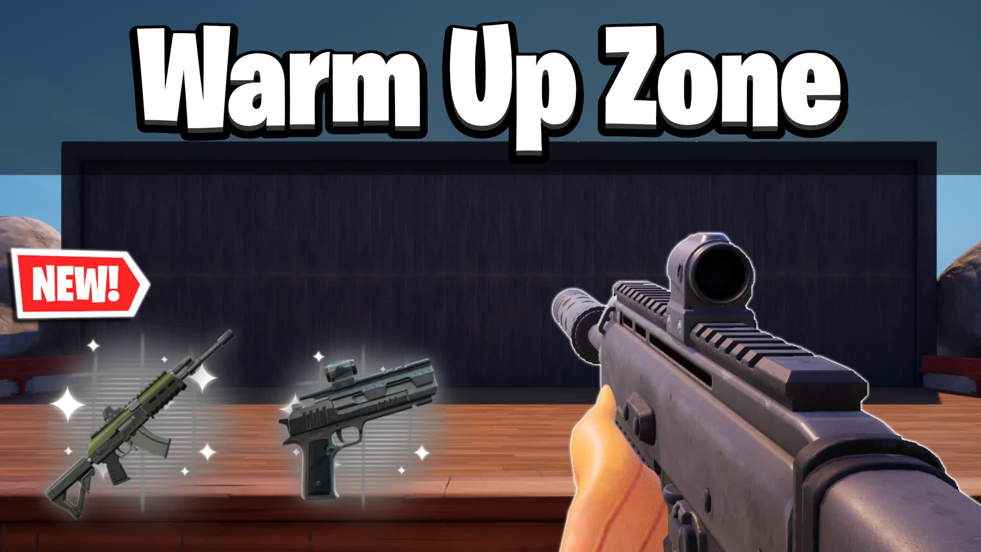 The Warm Up Zone [Ballistic] — Fortnite Creative map