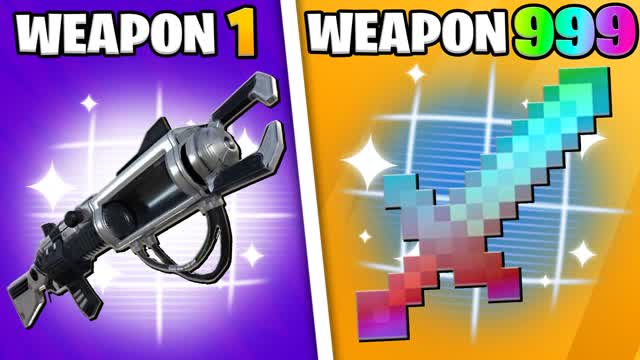 😎SUMMER GUN GAME 🔫 1SHOT🎯 — Fortnite Creative map cover art