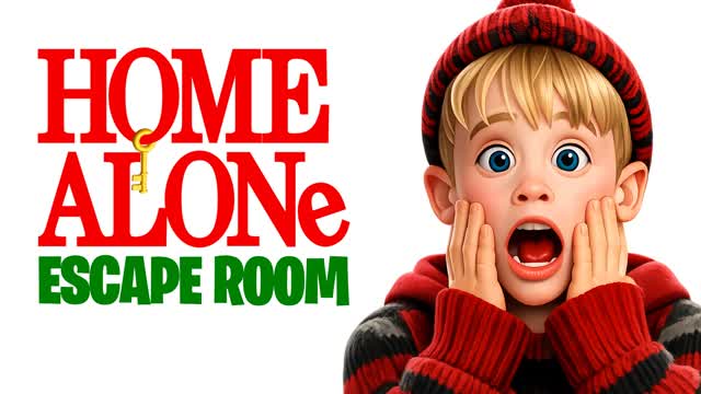 Home Alone Escape Room Christmas IQ — Fortnite Creative map cover art
