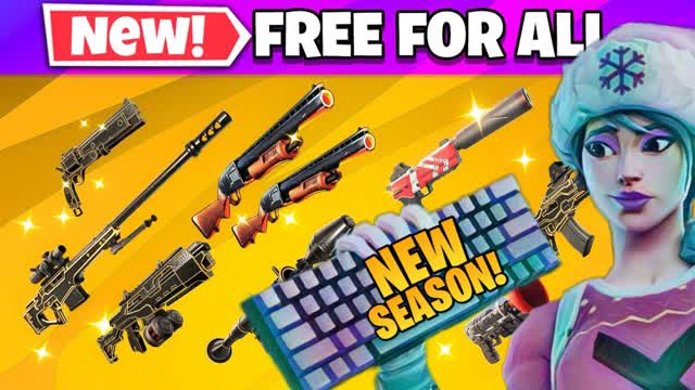 🔥FREE FOR ALL-KY5🔥 — Fortnite Creative map cover art