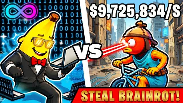 Fire Lasers For Brainrots [TYCOON] — Fortnite Creative map cover art