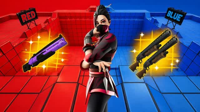 RED VS BLUE 🔴🔵 VANTA V2 — Fortnite Creative map cover art
