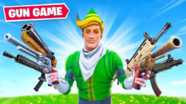 GUN GAME (Zero Build) — Fortnite Creative map cover art