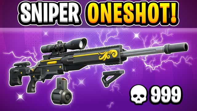SNIPER ONE SHOT 🎯 CHAPTER 5 MAP — Fortnite Creative map cover art