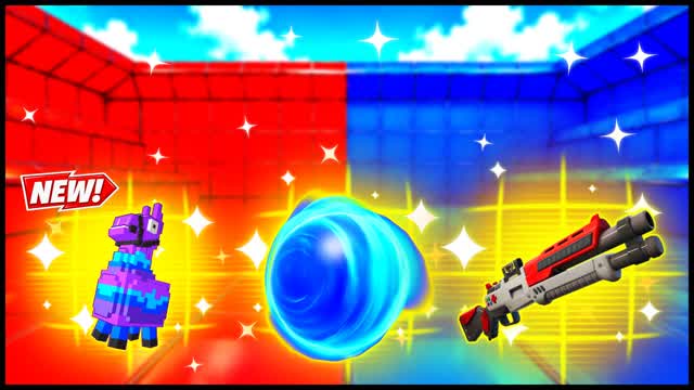 RED VS BLUE SPACE BUILDER 🔴🔵 — Fortnite Creative map