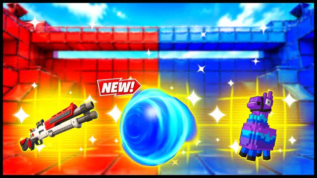 RED VS BLUE COOL RECOVERY 🔴🔵 — Fortnite Creative map cover art