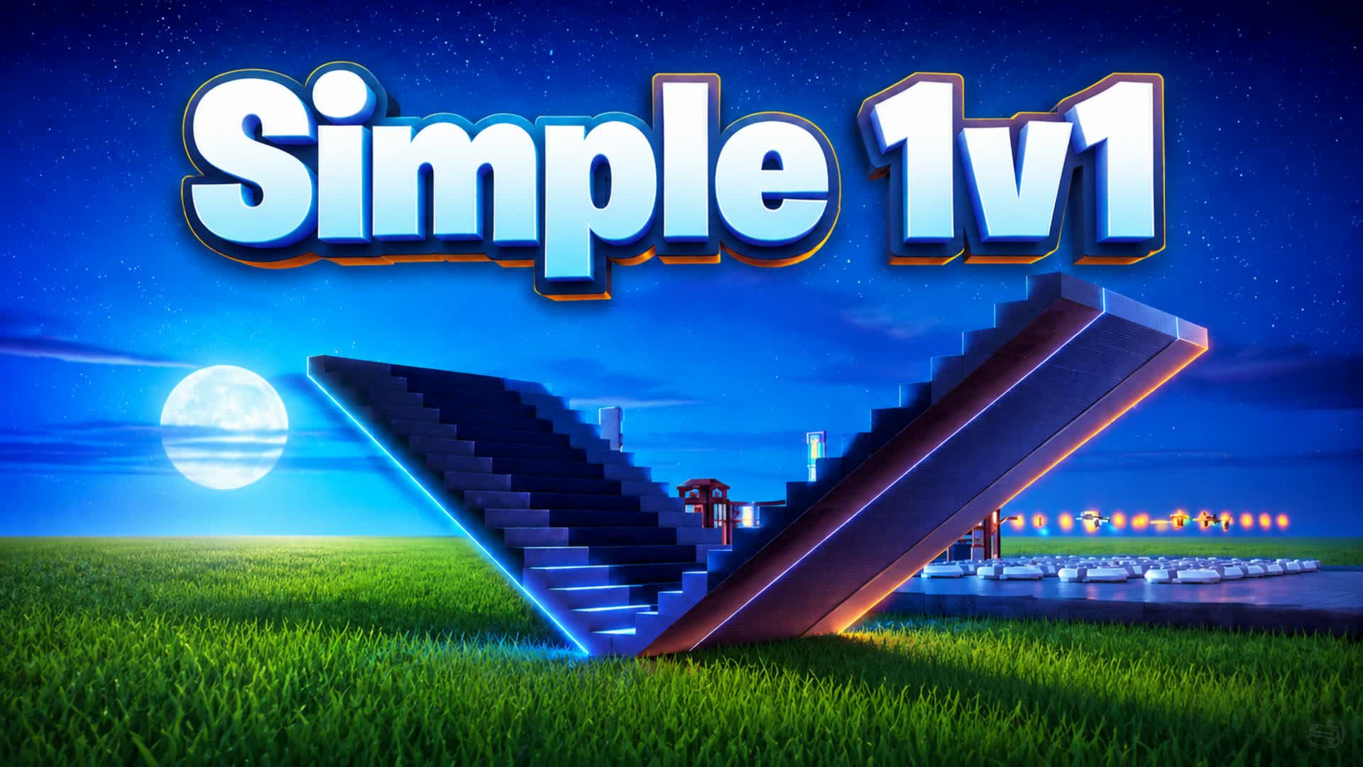 Moonlit Simple 1v1 — Fortnite Creative map