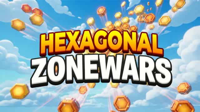 HEXAGON ZONEWARS 📐 — Fortnite Creative map cover art