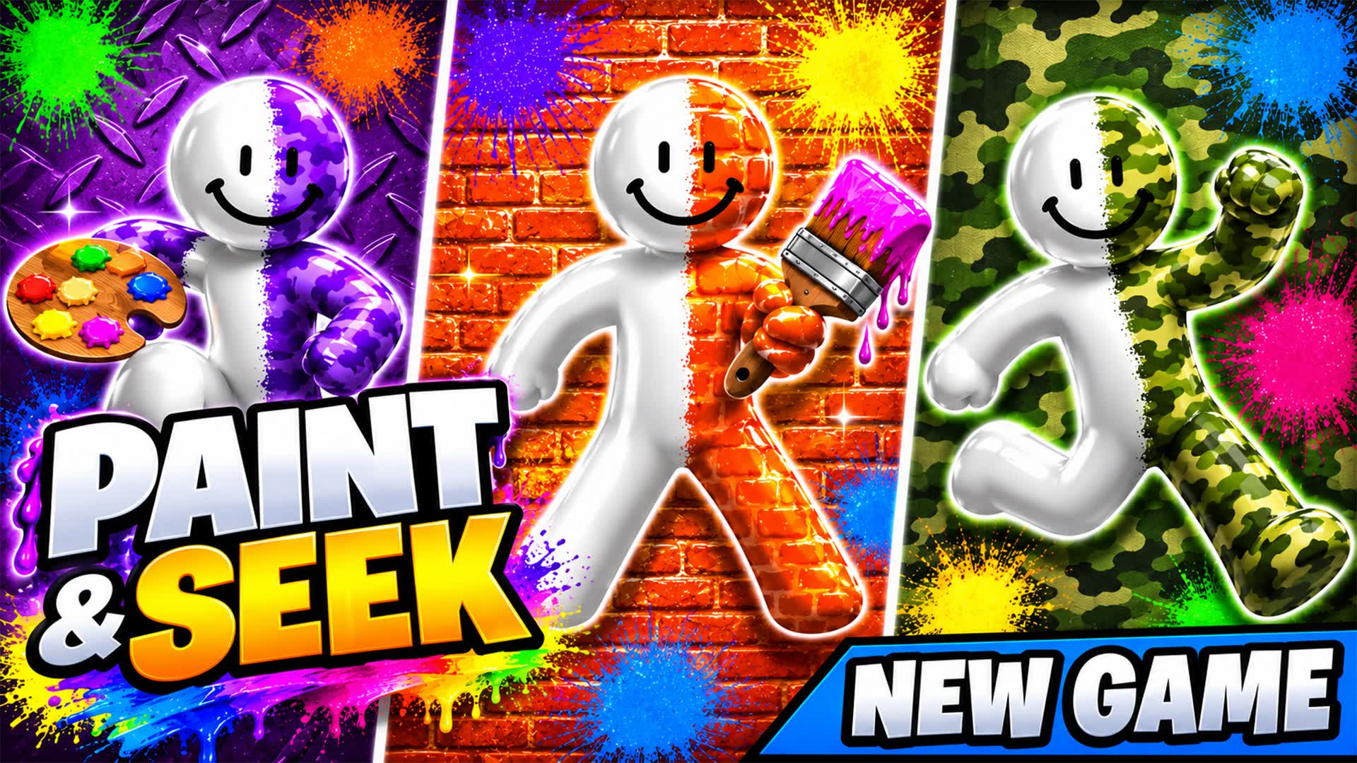 Meccha Chameleon Paint Hide & Seek 🎨 — Fortnite Creative map