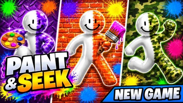 Meccha Chameleon Paint Hide & Seek 🎨 — Fortnite Creative map cover art