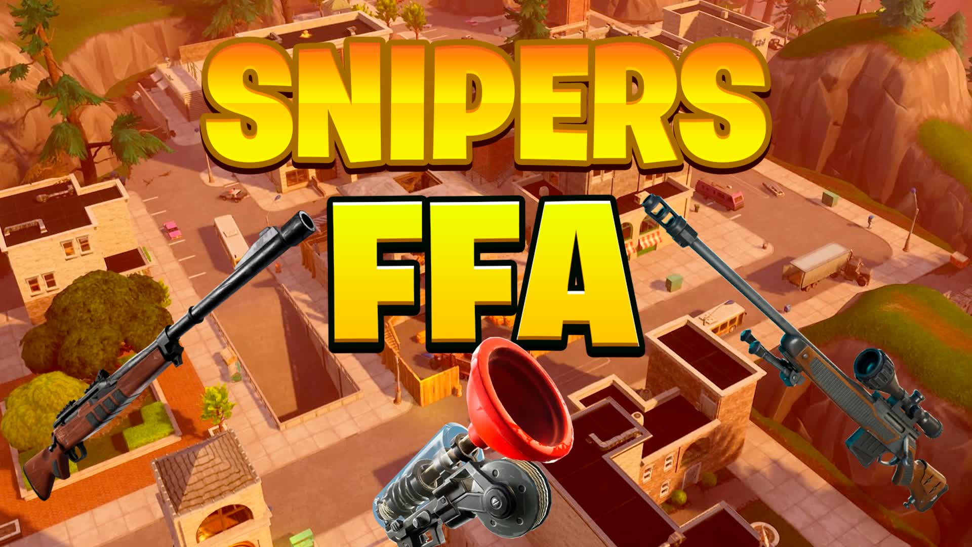 🎯SNIPER SHOWDOWN🎯TILTED TOWERS — Fortnite Creative map