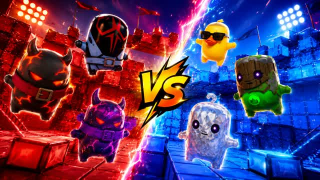 🔴🔵 RED VS BLUE 🔴🔵 AURA67! — Fortnite Creative map cover art