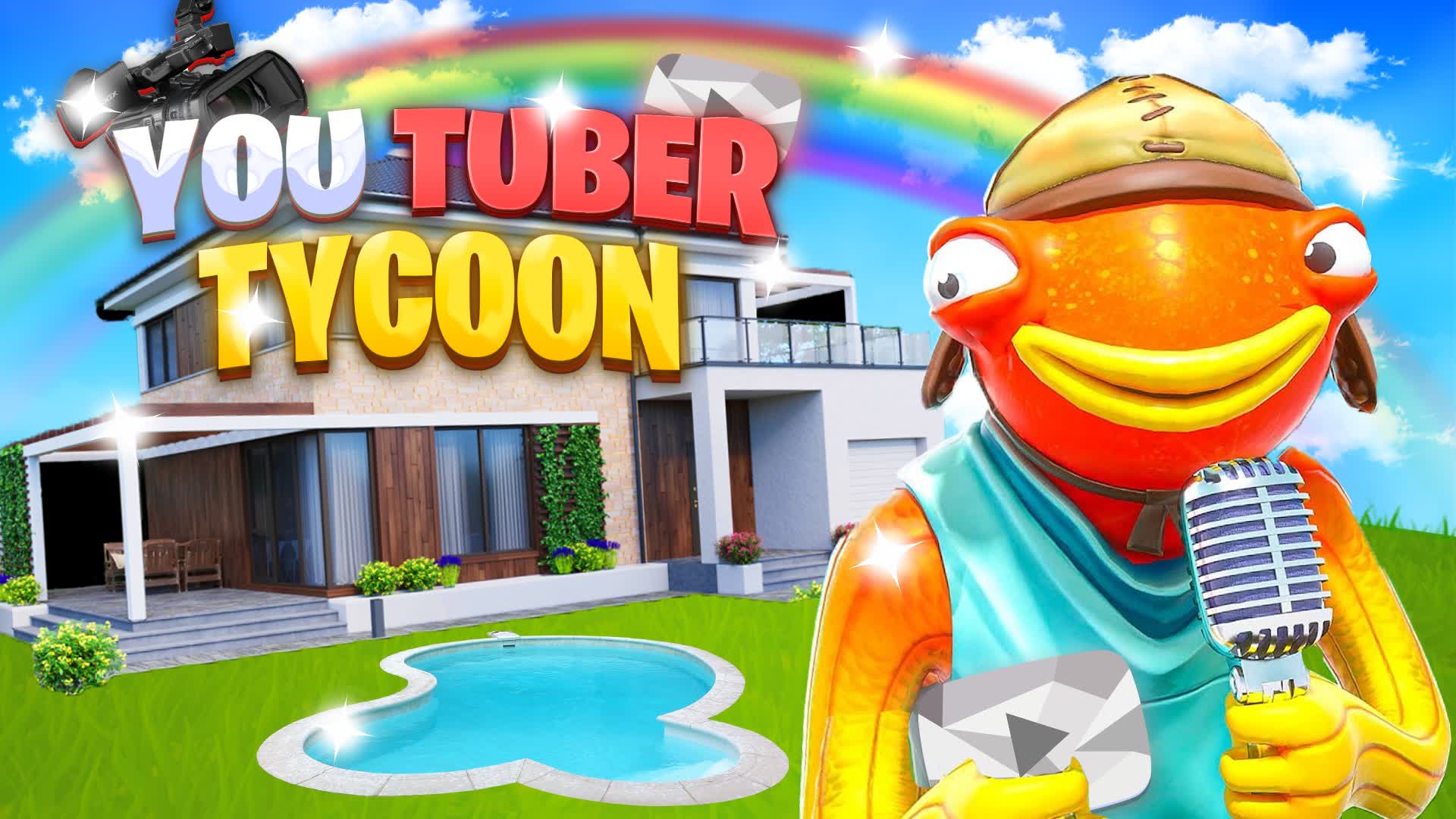 🔴YOUTUBER TYCOON — Fortnite Creative map